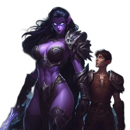 fantasy art, concept art, comic book art, pixel art transparent PNG cut-out