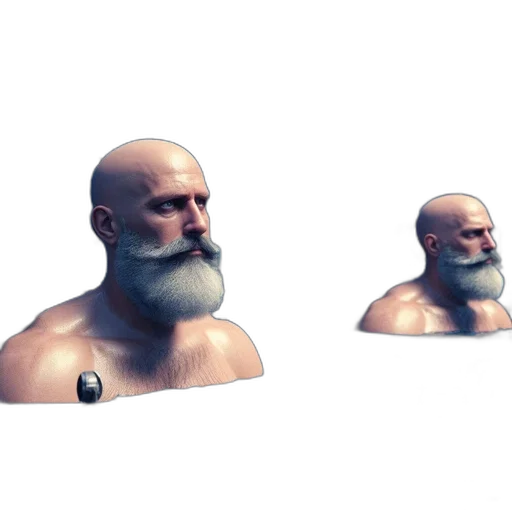 mask, face, creature, 3d render transparent PNG cut-out