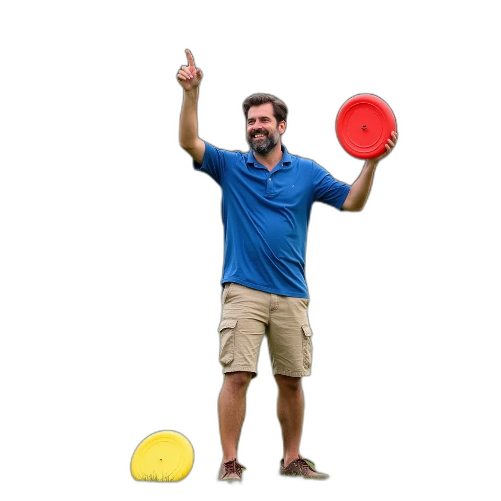 staff, umbrella, 3d render, man transparent PNG cut-out