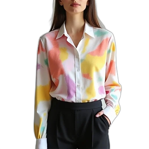 jacket, dress, staff, vaporwave transparent PNG cut-out