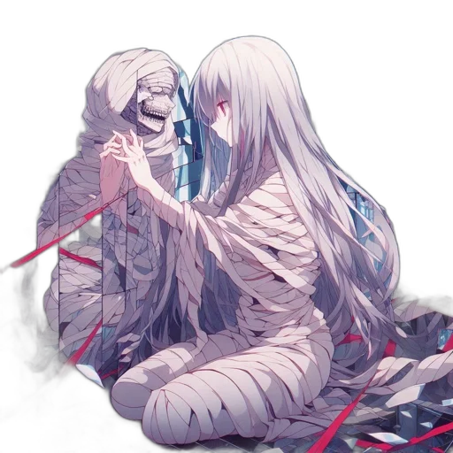 creature, weapon, sword, hair transparent PNG cut-out