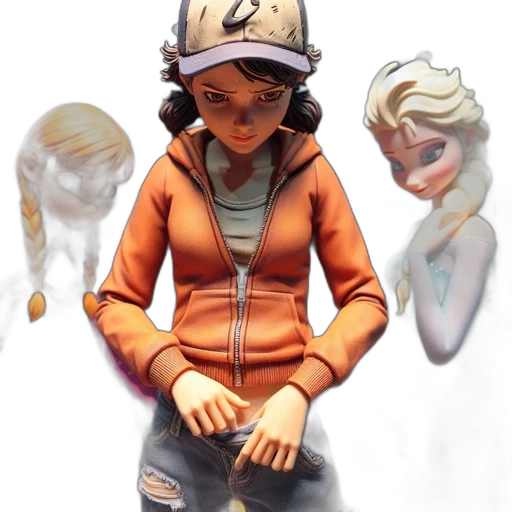 jacket, concept art, 3d render, comic book art transparent PNG cut-out
