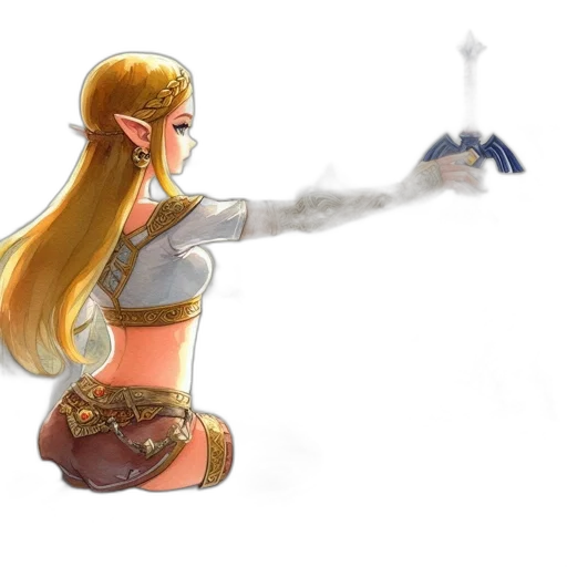 sword, weapon, staff, fantasy art transparent PNG cut-out