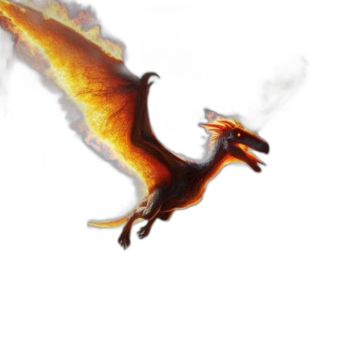 dragon, staff, animal, creature transparent PNG cut-out