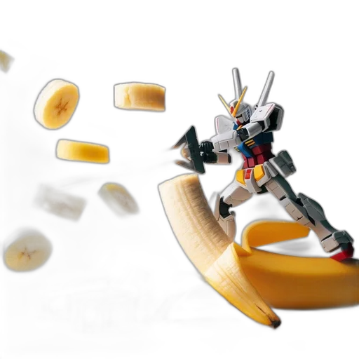 food, robot, weapon, 3d render transparent PNG cut-out