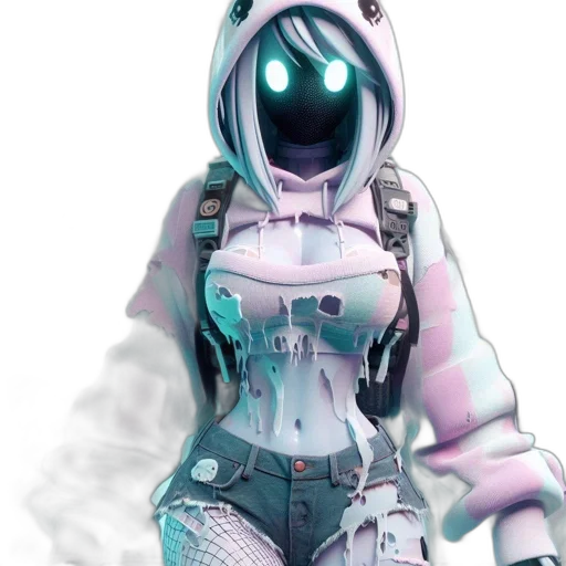 robot, jacket, mask, dress transparent PNG cut-out