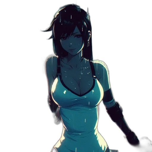 dress, robot, staff, weapon transparent PNG cut-out