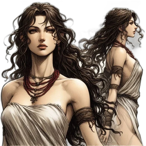 jewelry, dress, fantasy art, concept art transparent PNG cut-out