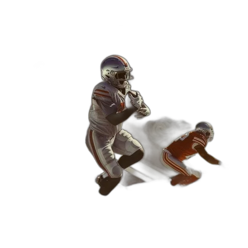 concept art, four, football, players transparent PNG cut-out