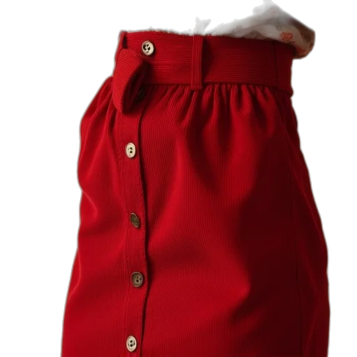 dress, jacket, red, cord transparent PNG cut-out