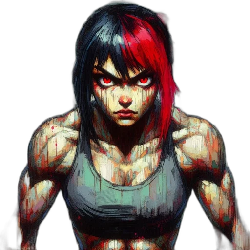 face, robot, comic book art, cyberpunk transparent PNG cut-out