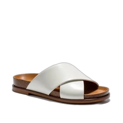 shoes, earth tones, white, cross transparent PNG cut-out