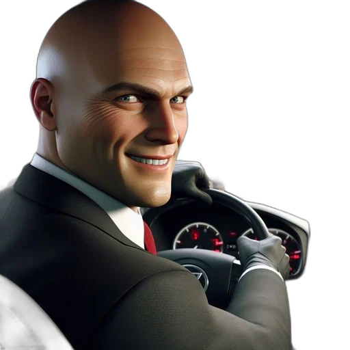 car, face, jacket, staff transparent PNG cut-out