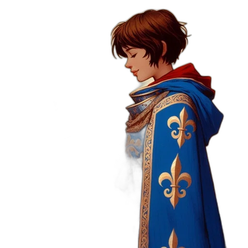 dress, jacket, staff, sword transparent PNG cut-out