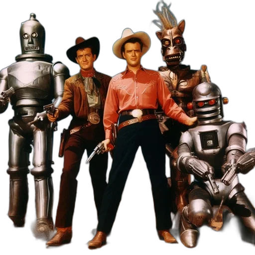 robot, outer space, fire, arid transparent PNG cut-out