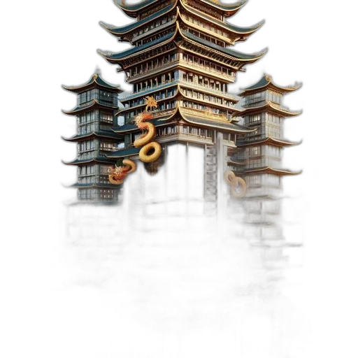 building, dragon, crown, furniture transparent PNG cut-out