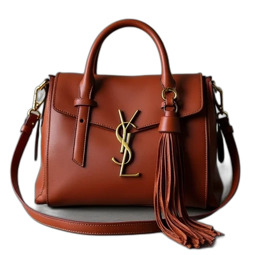 saint, laurent, monogramming, leather transparent PNG cut-out