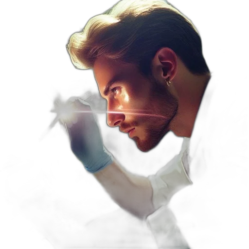 face, staff, concept art, photorealistic transparent PNG cut-out
