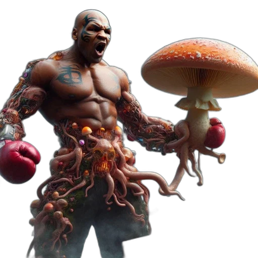 creature, food, concept art, 3d render transparent PNG cut-out