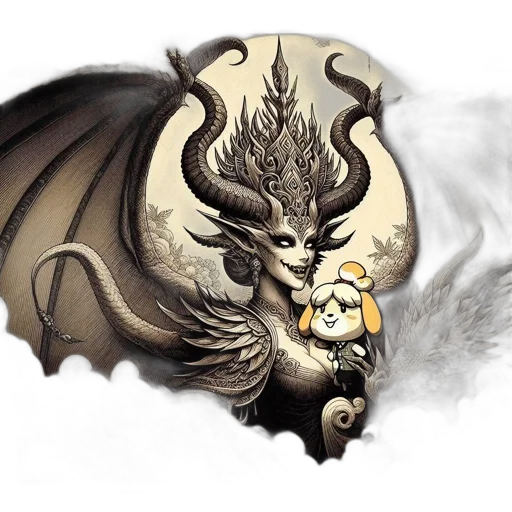 dragon, fantasy art, concept art, comic book art transparent PNG cut-out