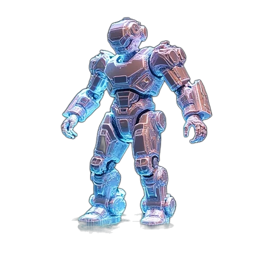 robot, weapon, 3d render, concept art transparent PNG cut-out