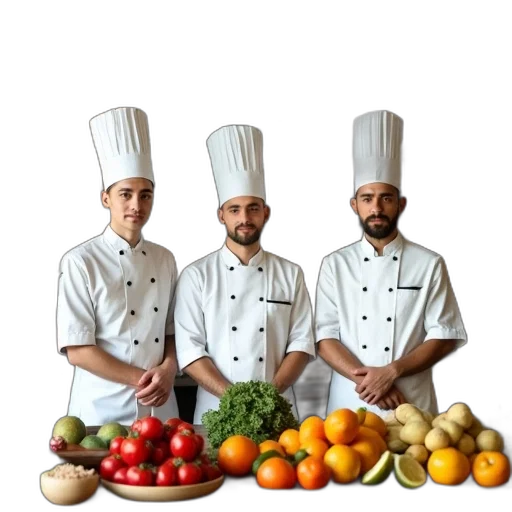 staff, food, photorealistic, 3d render transparent PNG cut-out