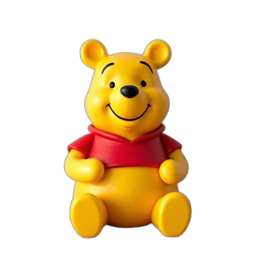 animal, 3d render, photorealistic, yellow transparent PNG cut-out