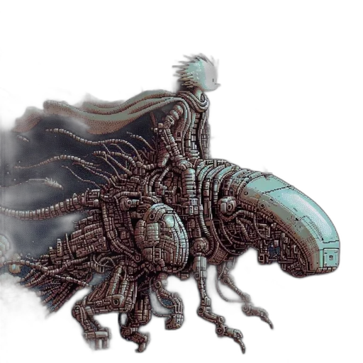 dragon, creature, robot, animal transparent PNG cut-out