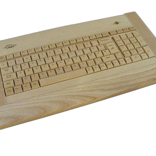 furniture, 3d render, wooden, keyboard transparent PNG cut-out