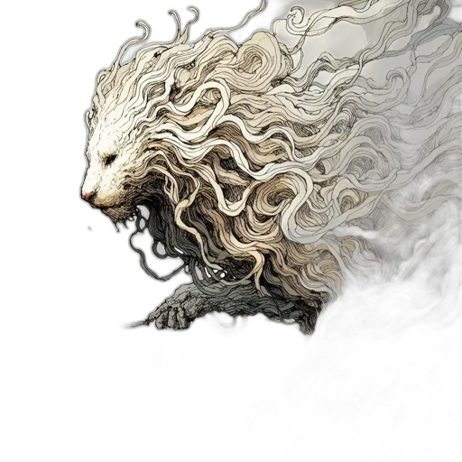 dragon, hair, creature, animal transparent PNG cut-out