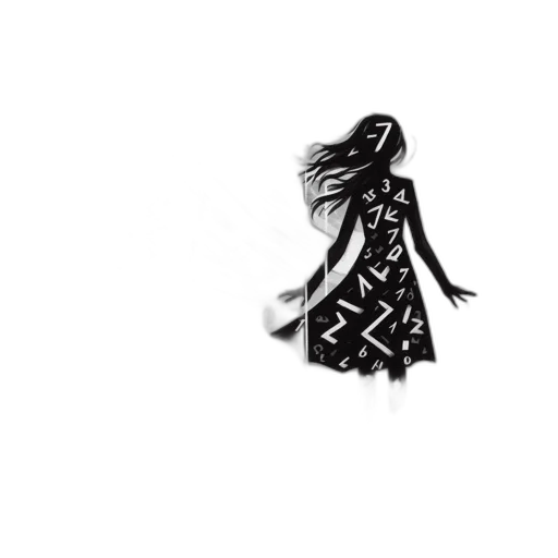 dress, mask, hair, jewelry transparent PNG cut-out