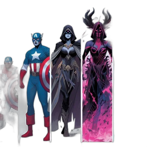 concept art, comic book art, fantasy art, dark transparent PNG cut-out