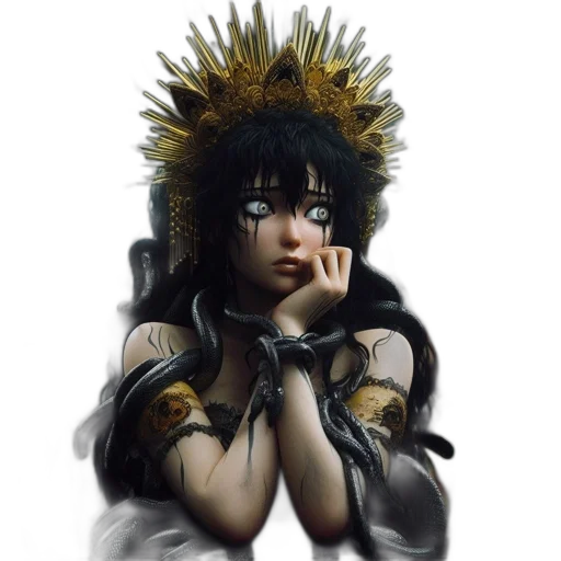 crown, mask, hair, jewelry transparent PNG cut-out