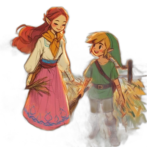 dress, concept art, watercolor, fantasy art transparent PNG cut-out