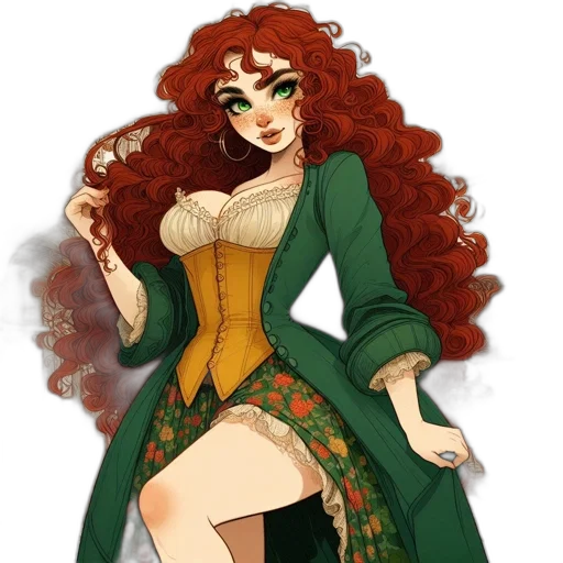 dress, fantasy art, concept art, pixel art transparent PNG cut-out