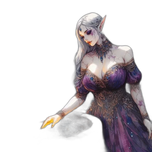 dress, dragon, fantasy art, concept art transparent PNG cut-out