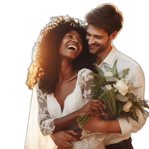 photorealistic, earth tones, their, wedding transparent PNG cut-out