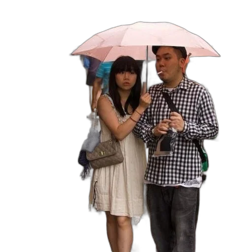 umbrella, jacket, staff, dress transparent PNG cut-out