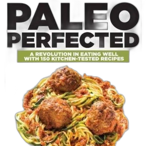 food, cover, paleo, perfected transparent PNG cut-out