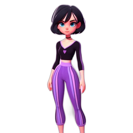 dress, cartoon, concept art, 3d render transparent PNG cut-out
