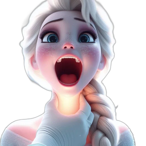 face, 3d render, concept art, cartoon transparent PNG cut-out
