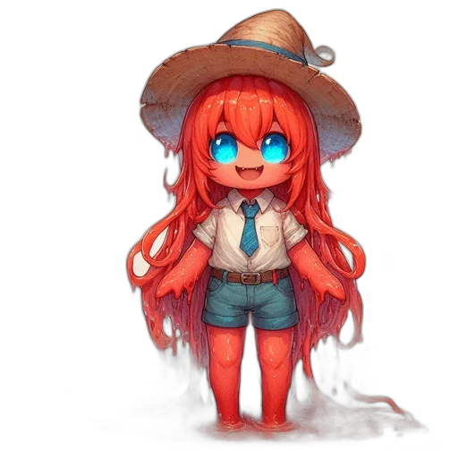 hat, staff, creature, animal transparent PNG cut-out