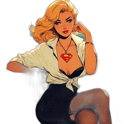 dress, comic book art, concept art, cartoon transparent PNG cut-out
