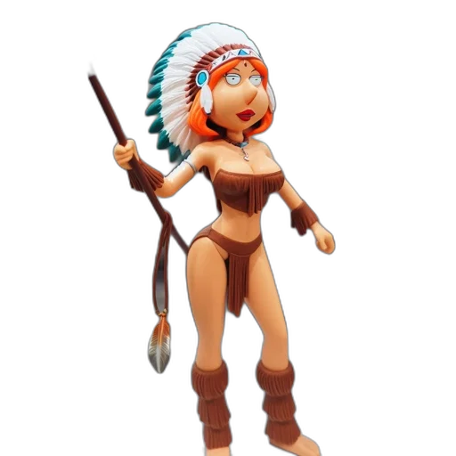 staff, weapon, jewelry, 3d render transparent PNG cut-out