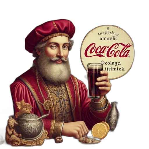 food, bottle, crown, face transparent PNG cut-out