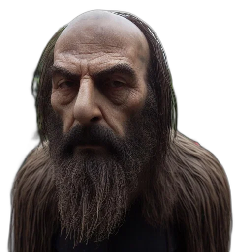 face, mask, hair, creature transparent PNG cut-out