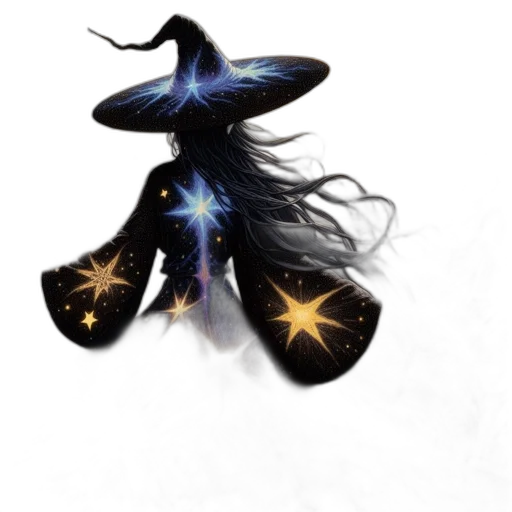 staff, dragon, hair, crown transparent PNG cut-out
