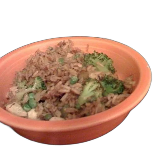 food, bowl, rice, broccoli transparent PNG cut-out