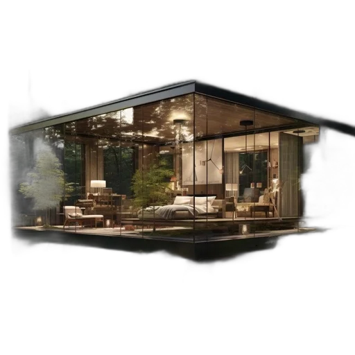 furniture, building, 3d render, photorealistic transparent PNG cut-out