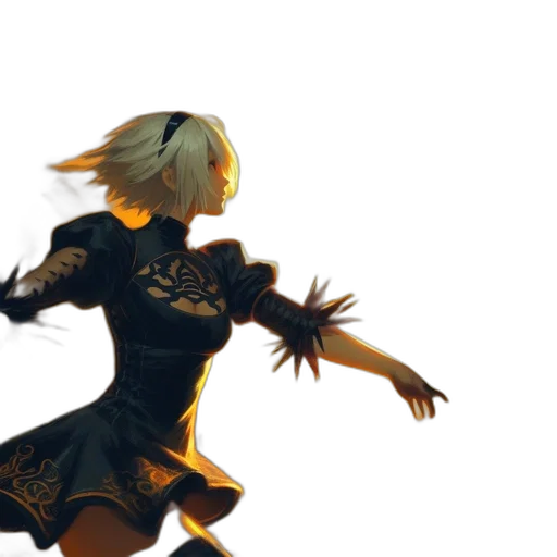 dress, concept art, 3d render, fantasy art transparent PNG cut-out
